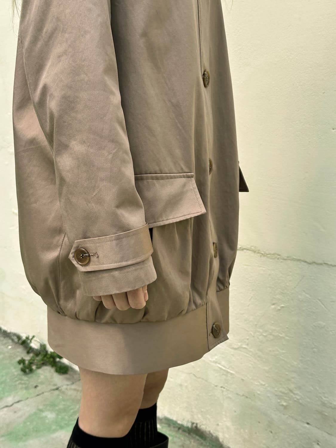 재팬빈티지 피터팬 카라 하프 트렌치코트 상품이미지5