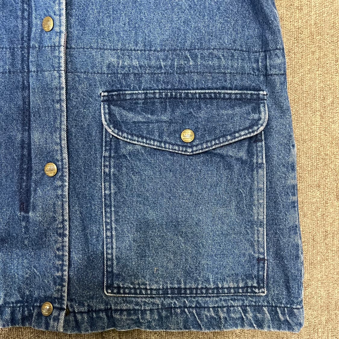 (S) 80s L.L.Bean 엘엘빈 데님 헌팅 자켓 상품이미지3
