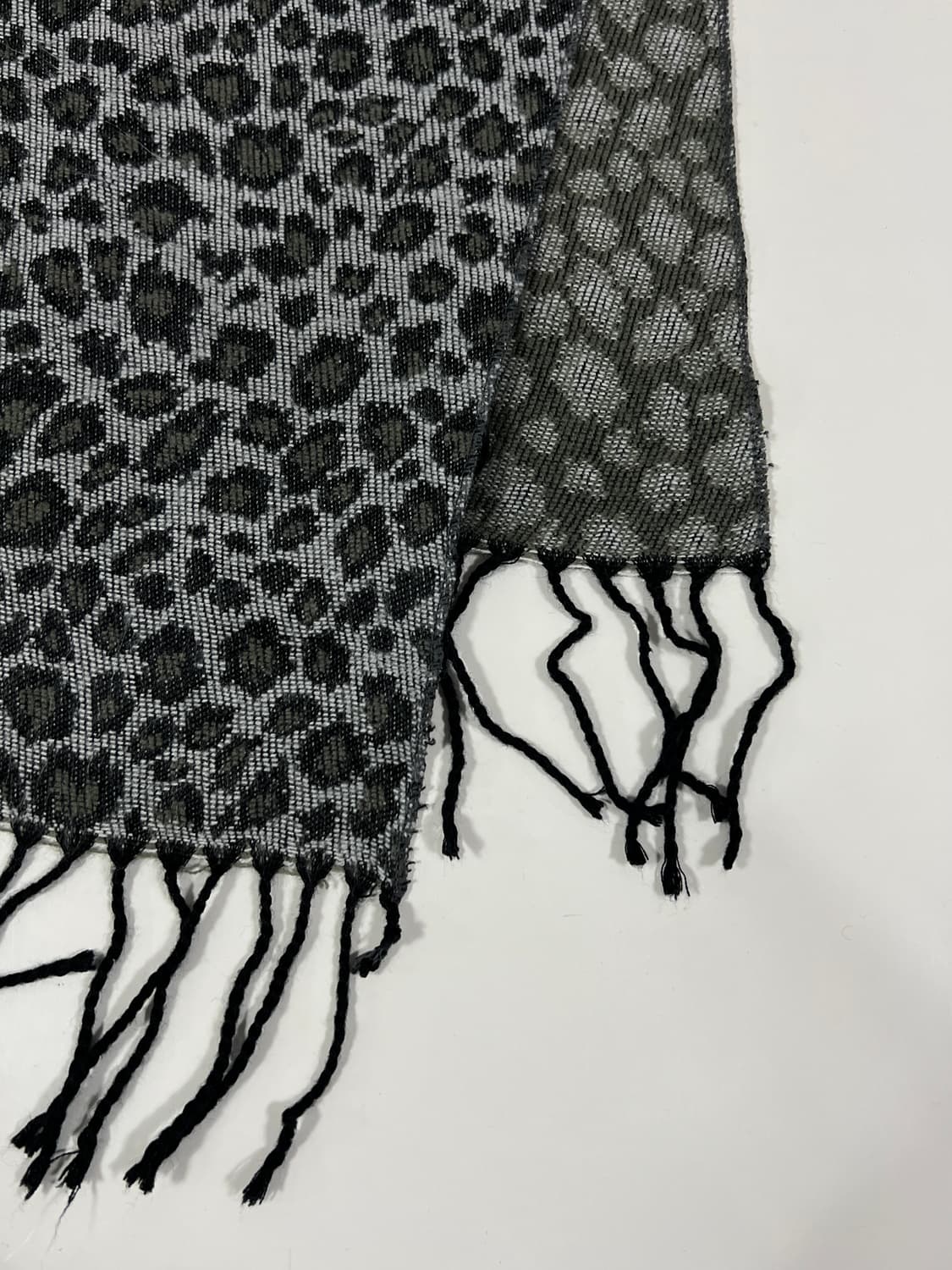 빈티지 레오파드 패턴 머플러  상품이미지4