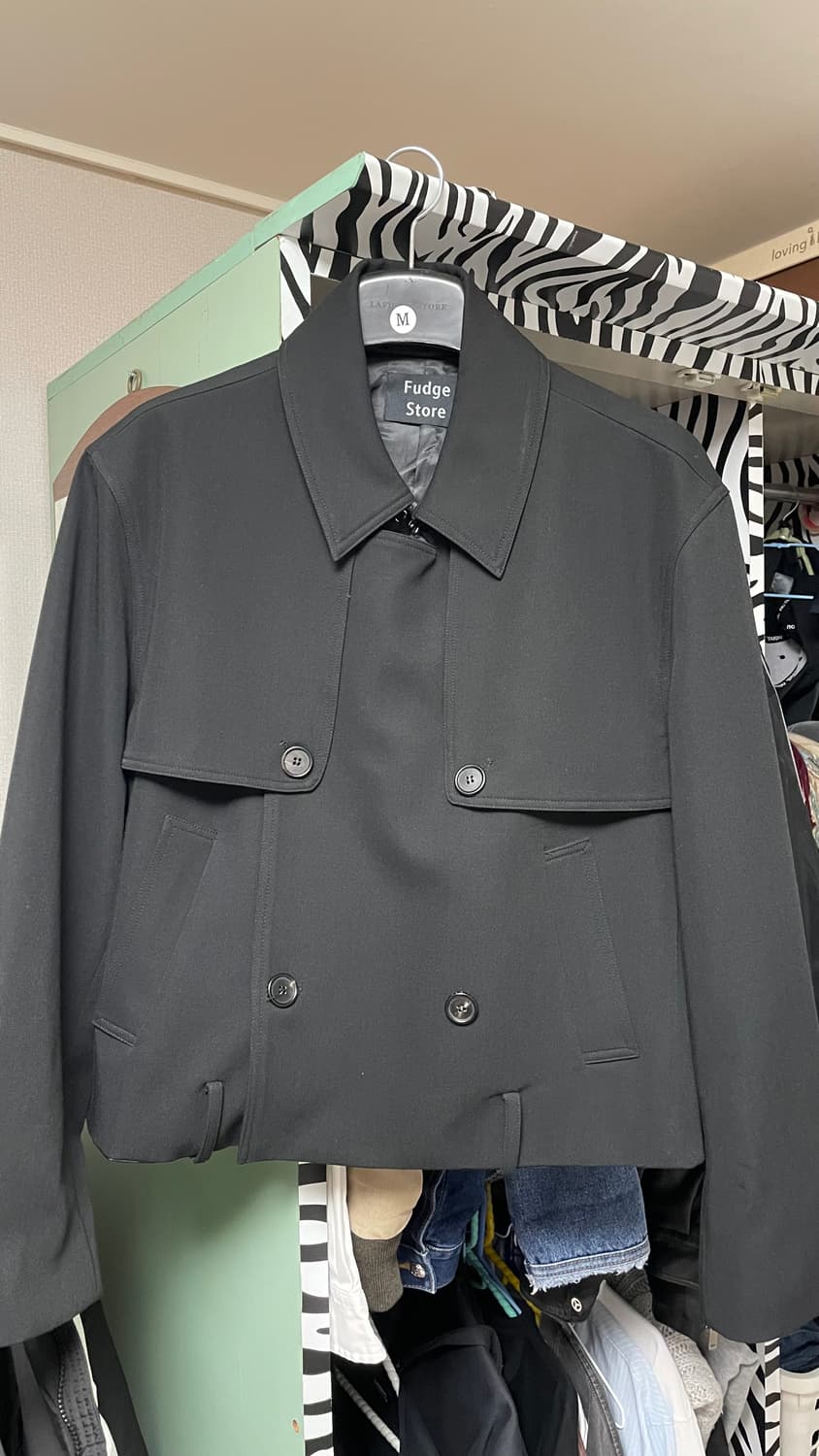 라퍼지스토어 크롭 트렌치코트 상품이미지1