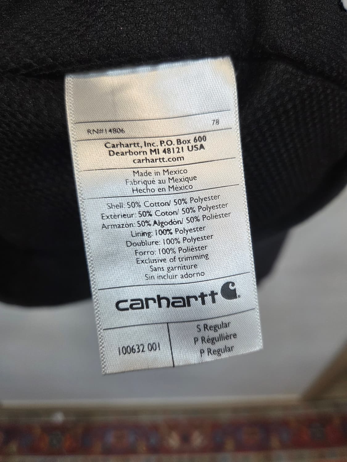 칼하트 써멀 후드집업 s 레귤러  상품이미지4