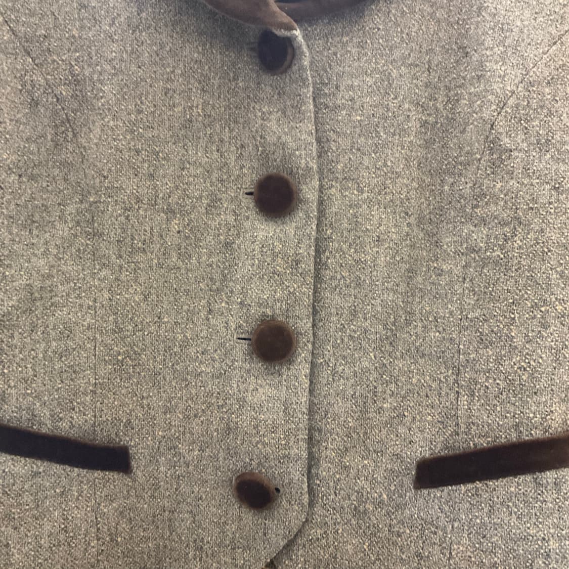 80’s 발망 트위드 자켓 상품이미지7