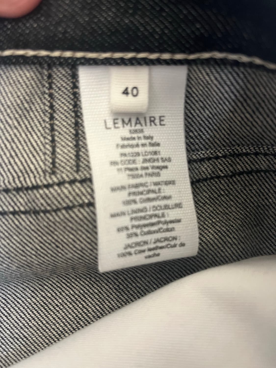 [40] 25FW 르메르 하이웨스트 스트레이트 레그 진(slate) 상품이미지4