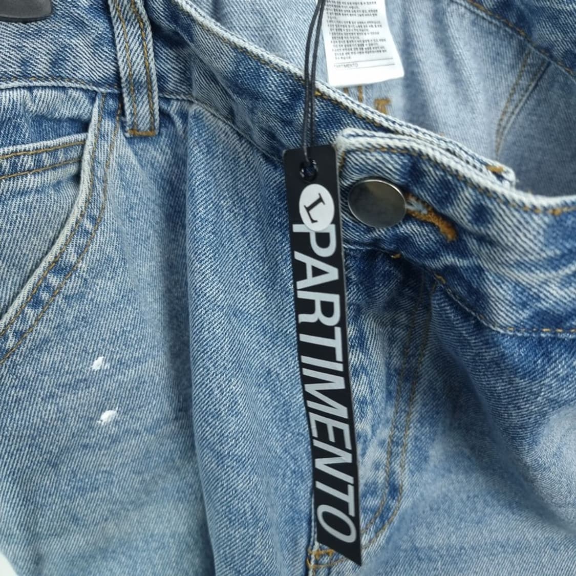 [파르티멘토] (새상품) 컷아웃 더블니 데님 워크 팬츠 M18892 상품이미지6