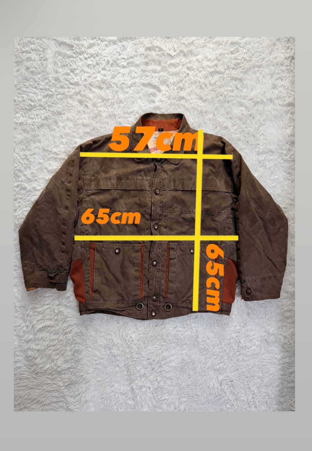일본 빈티지 워크웨어 재킷 / 유니크 그래픽 안감 상품이미지3