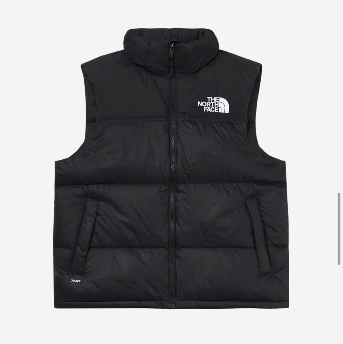 노스페이스 1996 눕시 베스트 블랙 700 패딩조끼 해외판 상품이미지1