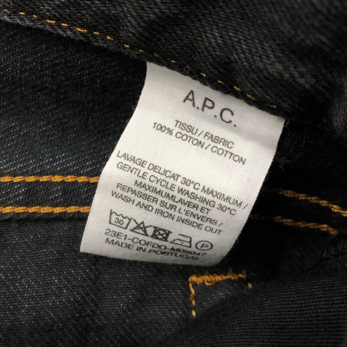 A.P.C 아페쎄 블랙 흑청 데님 팬츠 상품이미지6