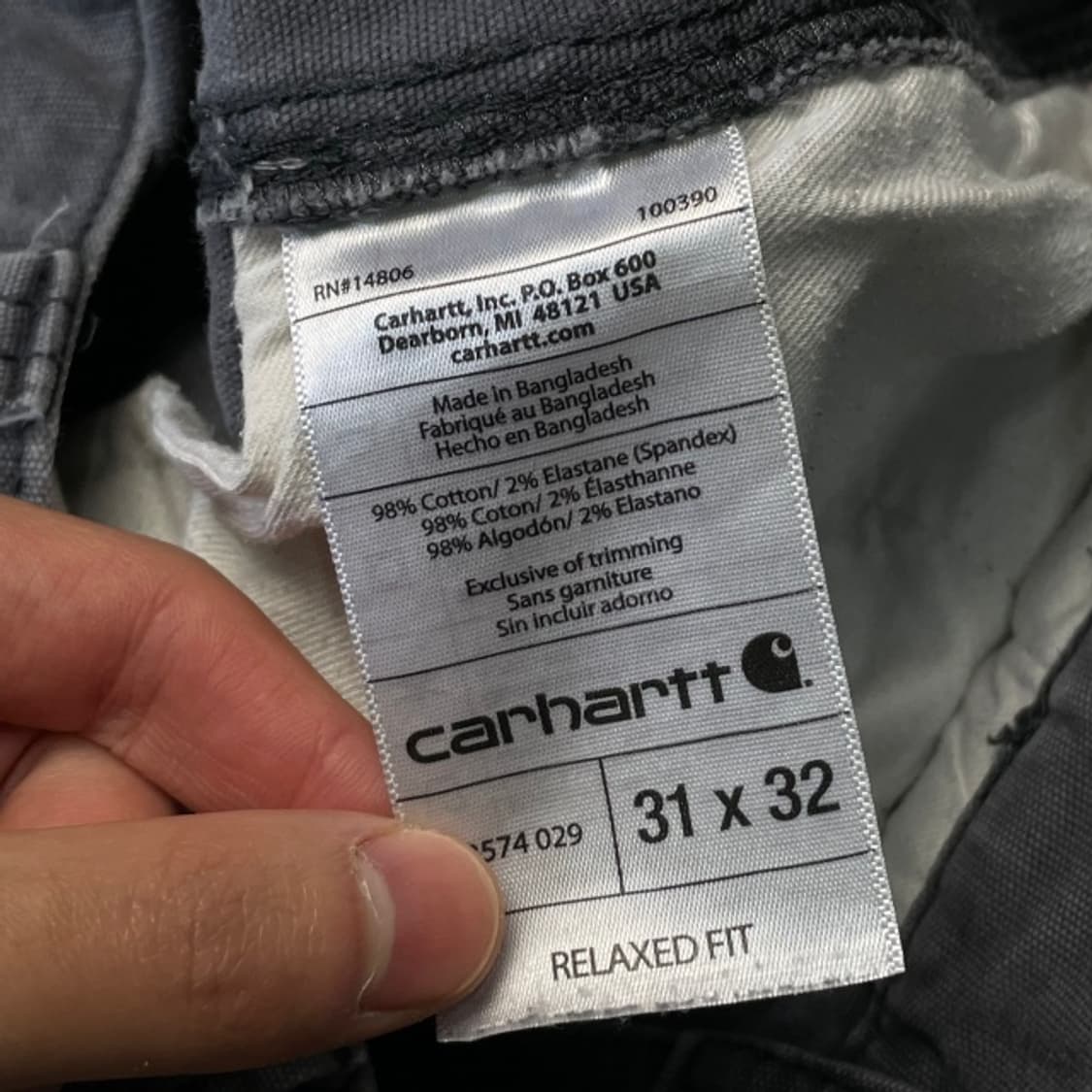 31 칼하트 카고팬츠 상품이미지5