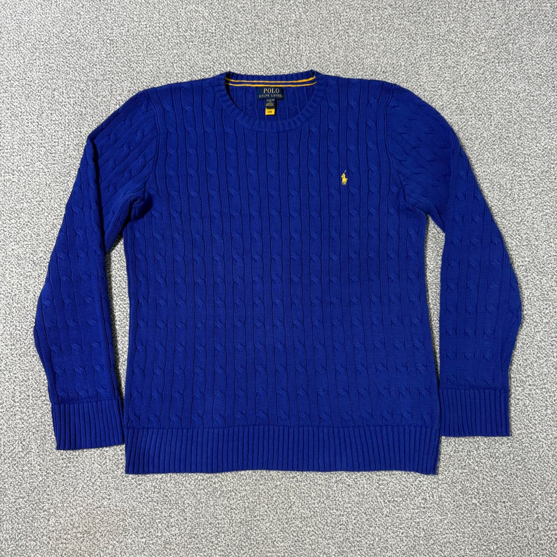 [정품 QR] 폴로 랄프로렌 꽈배기 니트 남성용 95-100 상품이미지1
