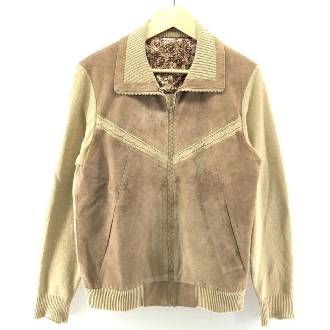 넘버나인 스웨이드 하이브리드 집업 자켓 상품이미지1