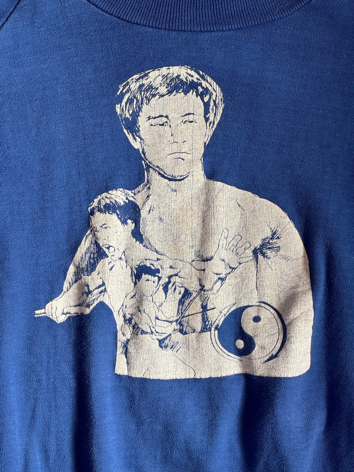 90s 이소룡 Bruce Lee 래글런 빈티지 스웻셔츠 상품이미지2