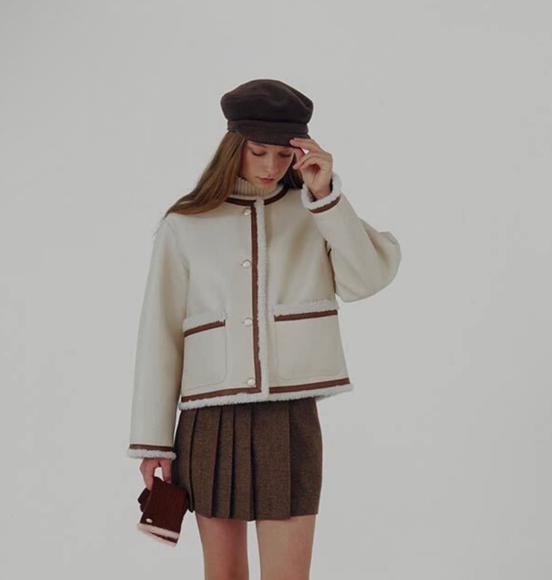 온앤온 Coloring Accentuated Suede Coat 상품이미지5