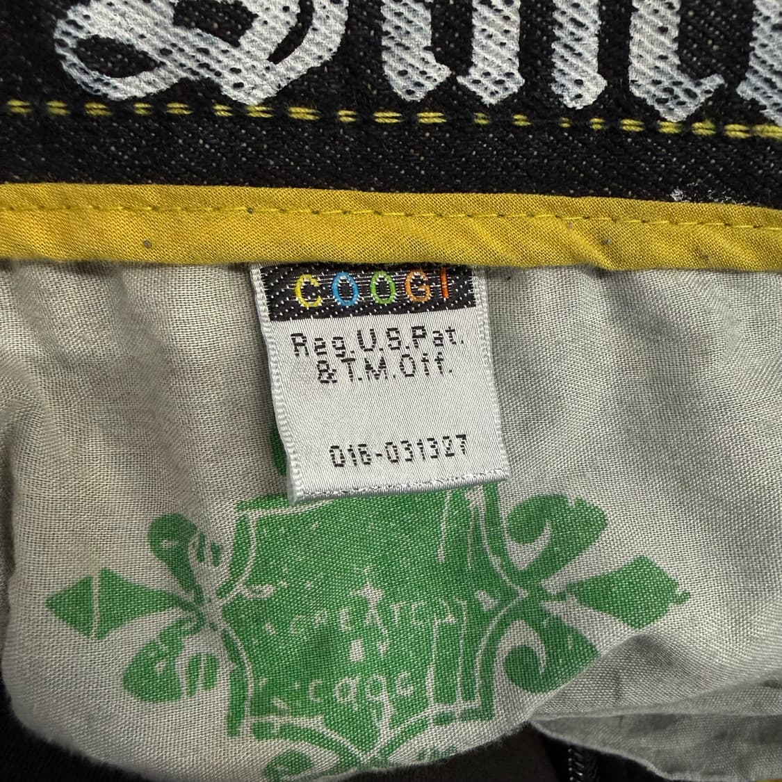 쿠지 타이거 자수 데님 반바지 상품이미지7