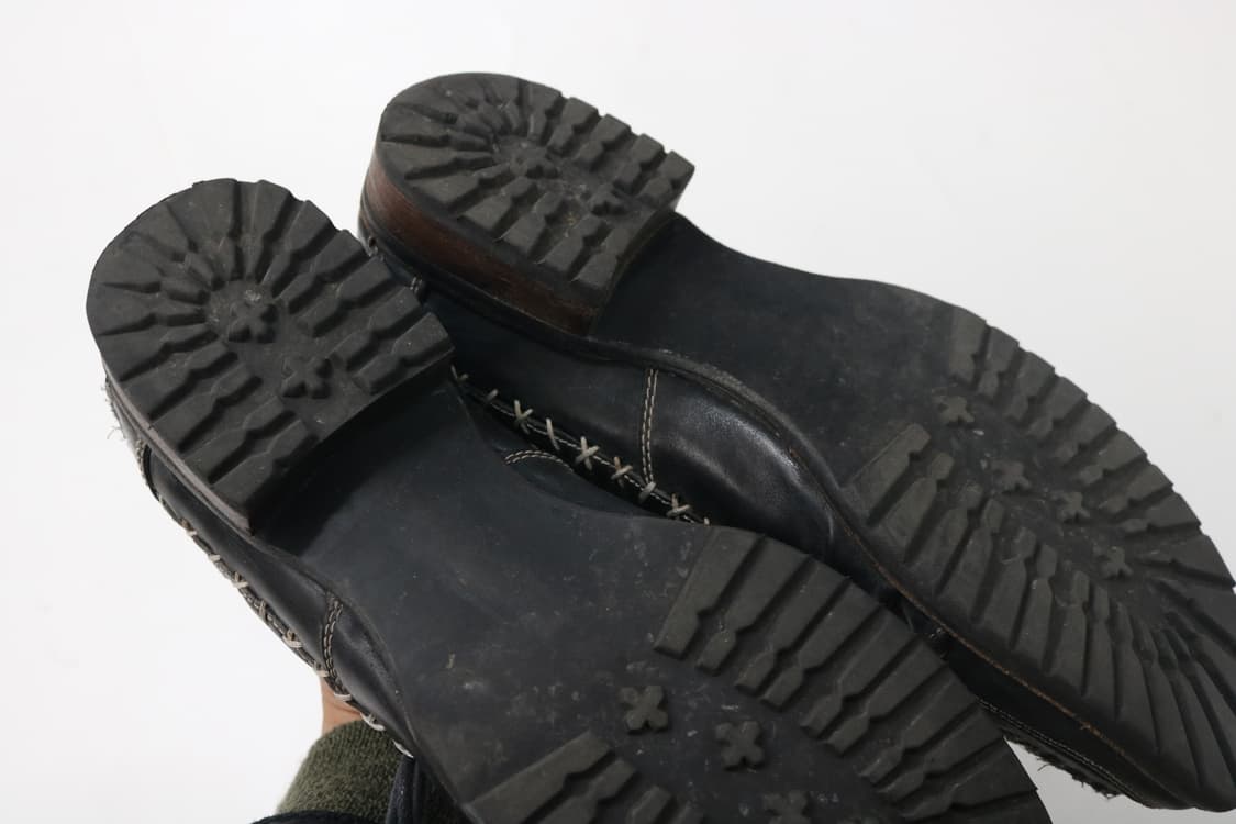 훕데두 레더 주름 더비 슈즈 상품이미지9