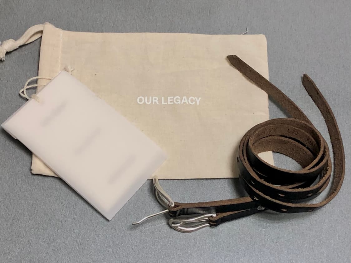 Our Legacy Twin Tongue leather belt 상품이미지2