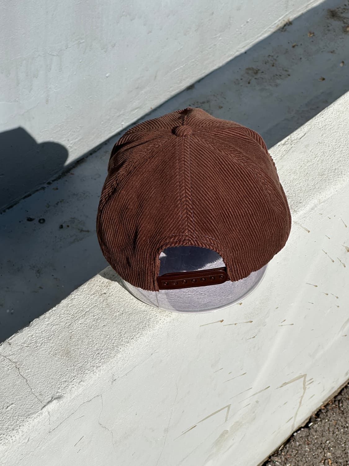 [M] 자라 포드 브라운 코듀로이 볼캡 모자 상품이미지4