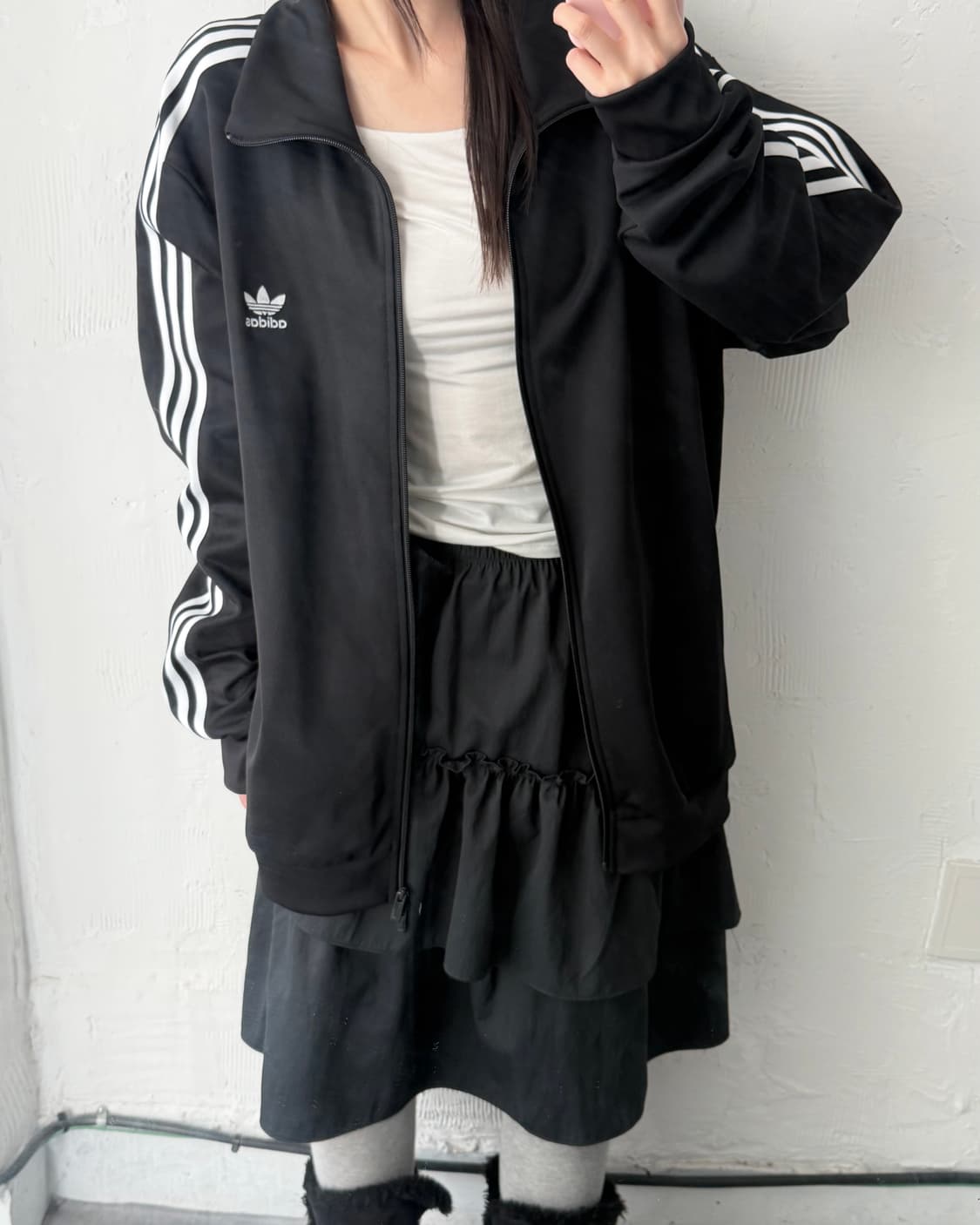 Adidas 아디다스 블랙 베켄바우어 2way 트랙탑  상품이미지2