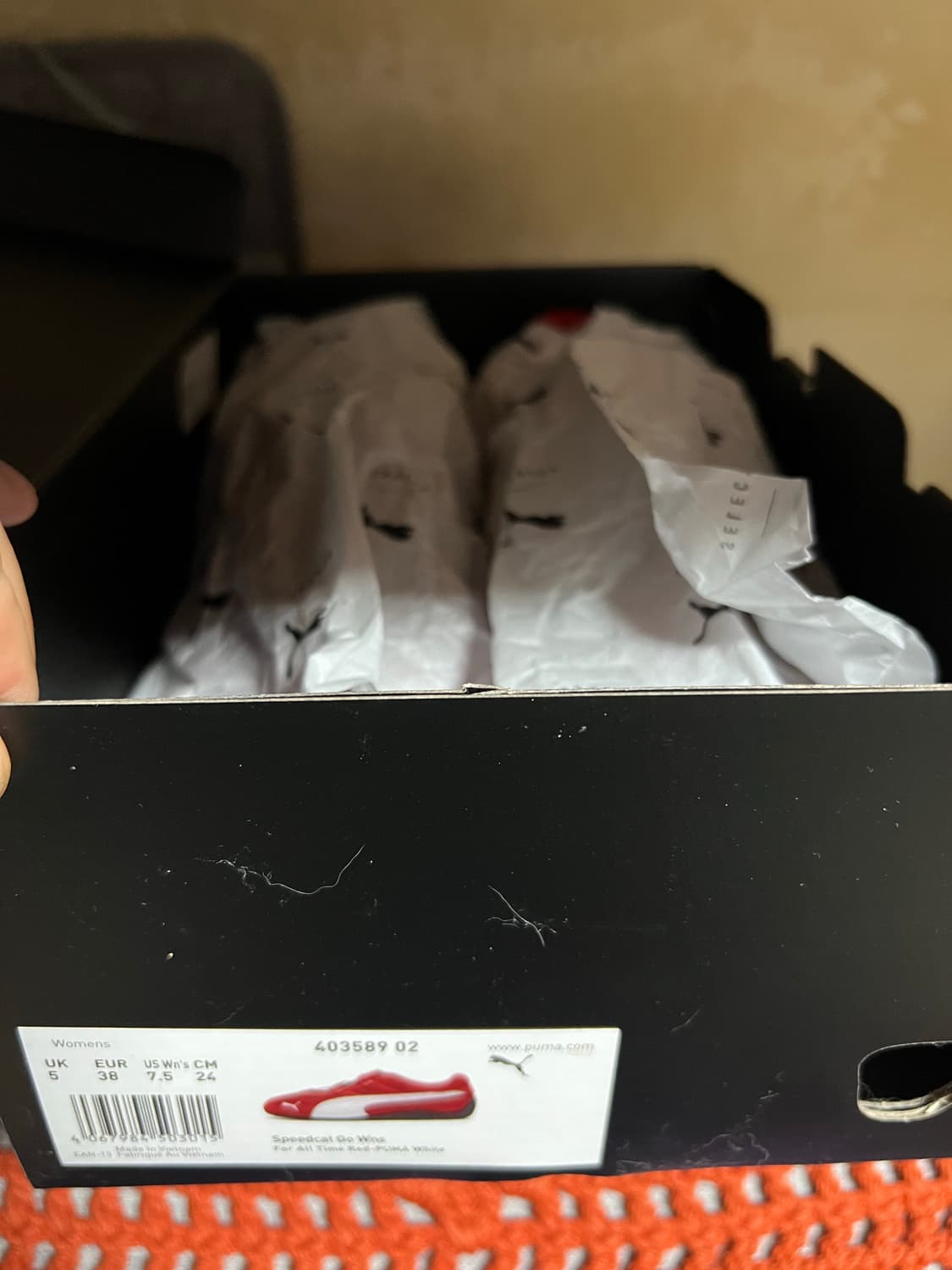 푸마 스피드캣 고 포 올타임 레드 화이트 상품이미지5