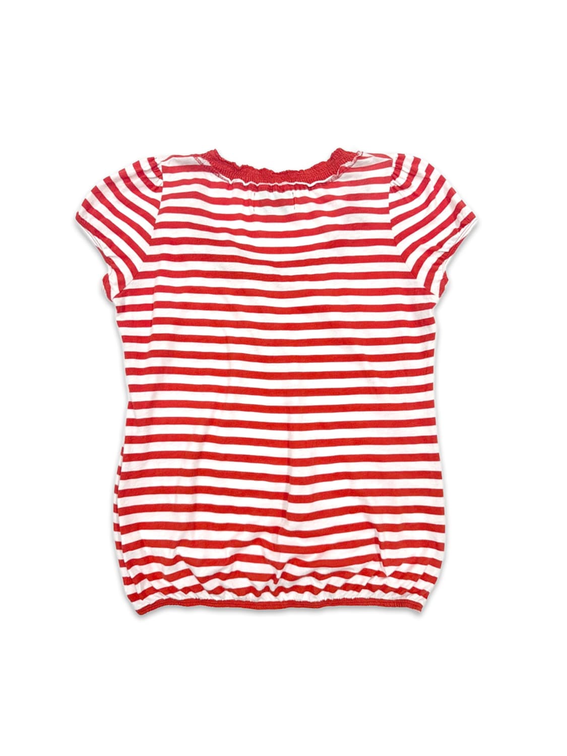 빈티지 자라 스트라이프 리본 반팔 블라우스 상품이미지5