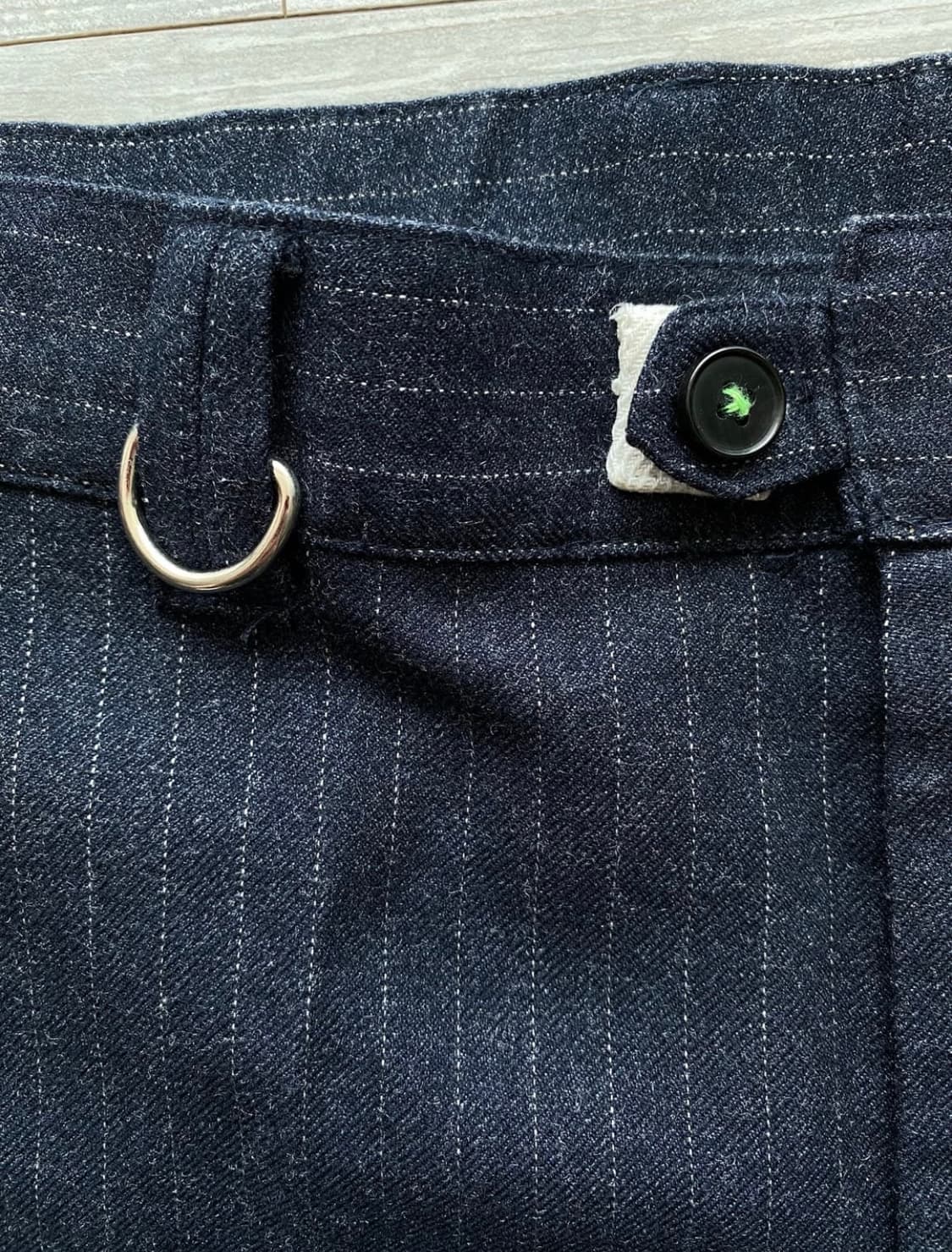 조거쉬 아카이브 네이비 스트라이프 울 트라우저 상품이미지4