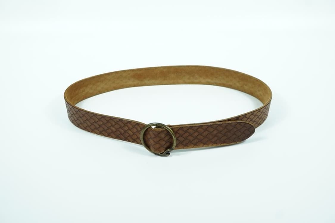 빈티지 브라운 위빙 O링 가죽벨트 상품이미지3