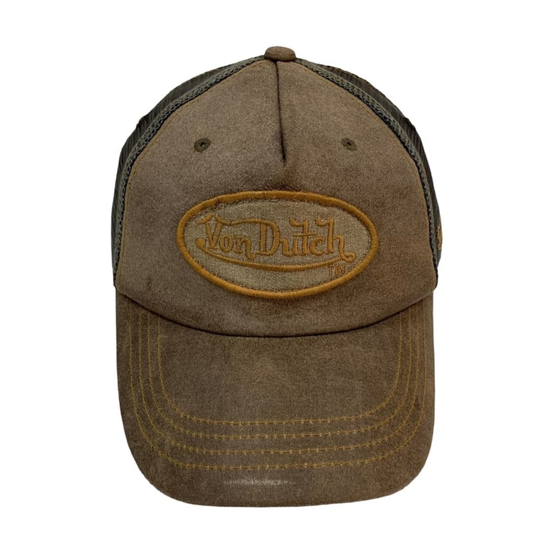 본더치 스웨이드 브라운 트러커 매쉬캡 상품이미지1