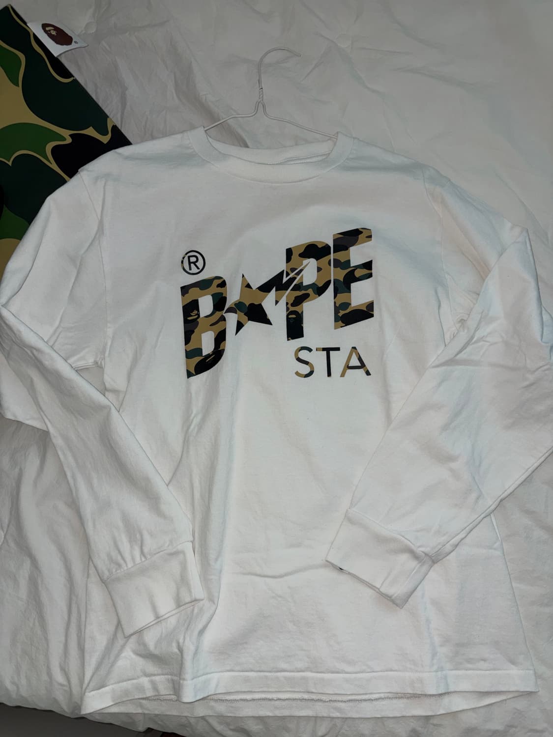 Bape star camo long sleeve / M 상품이미지1