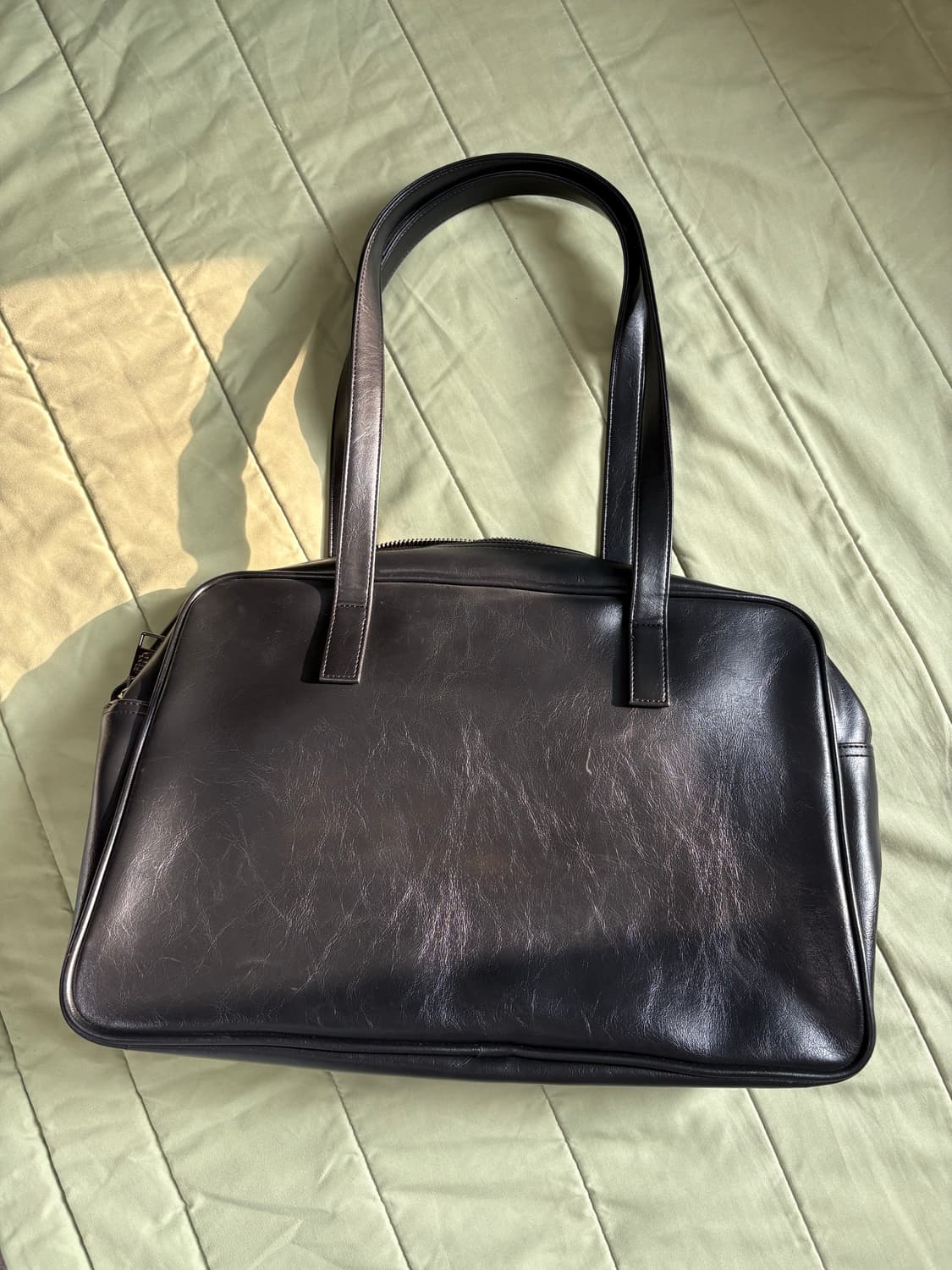 필인더블랭크 Trapezoid 숄더백 블랙 상품이미지2