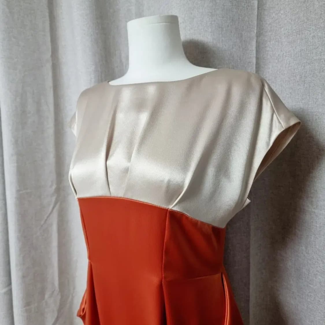 MINIMUM 미니멈 새틴 배색 고급 원피스 드레스 (55) 상품이미지3