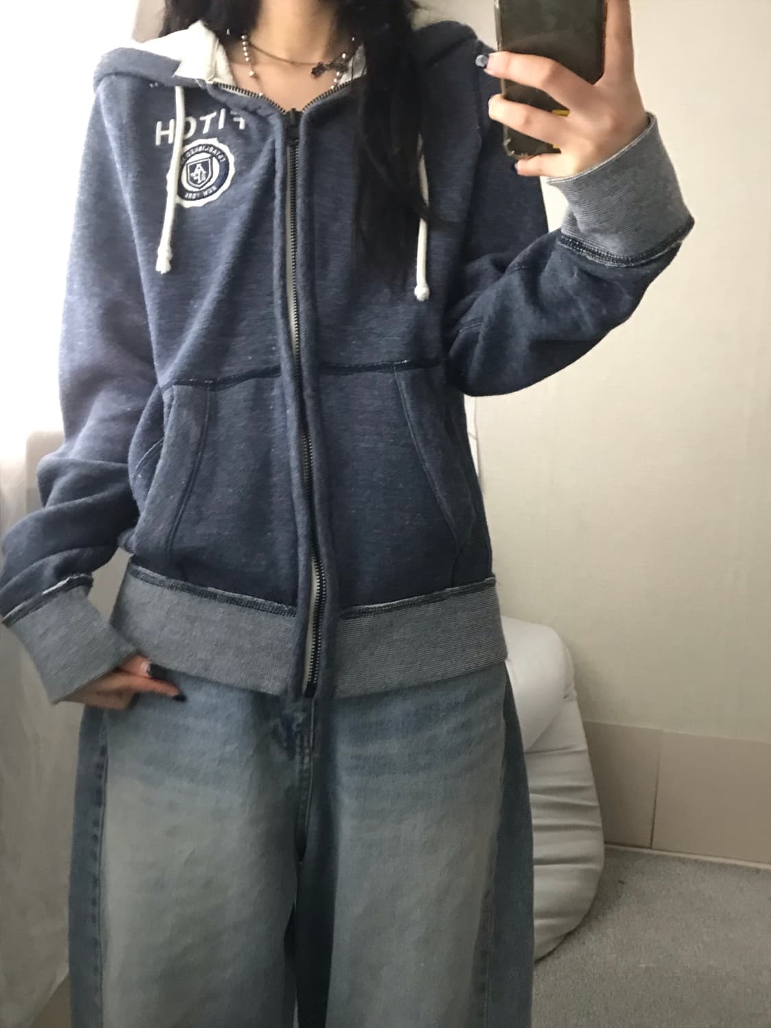 아베크롬비 네이비 후드집업 상품이미지4