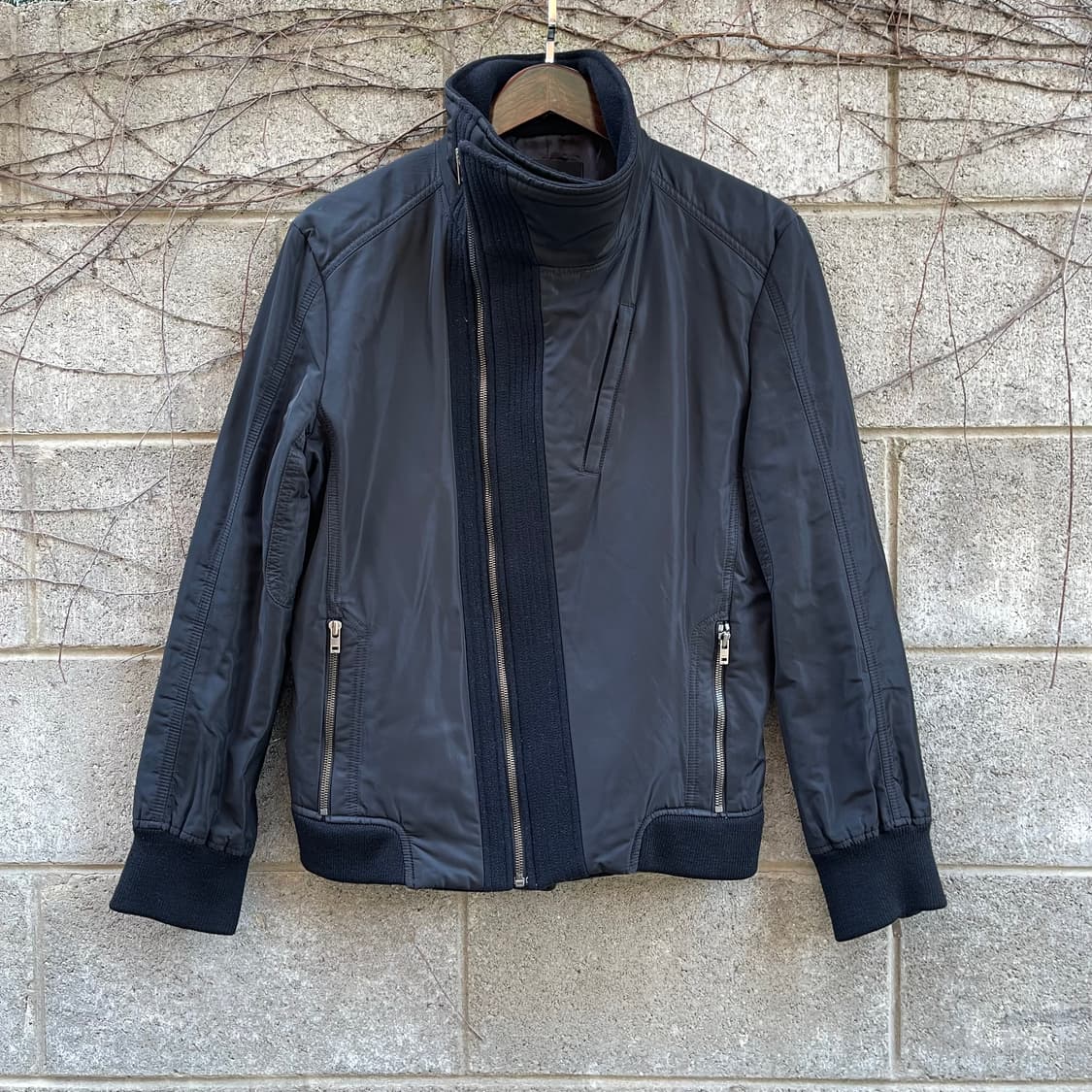 [100] Time Homme 캐시미어 하이넥 블랙 자겟 상품이미지1