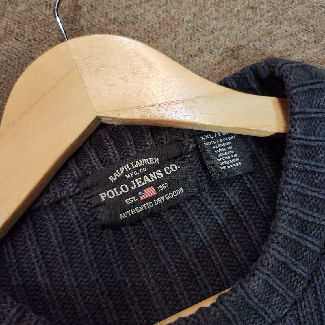 폴로 진스 랄프로렌 헤비 코튼 니트 XXL 상품이미지3