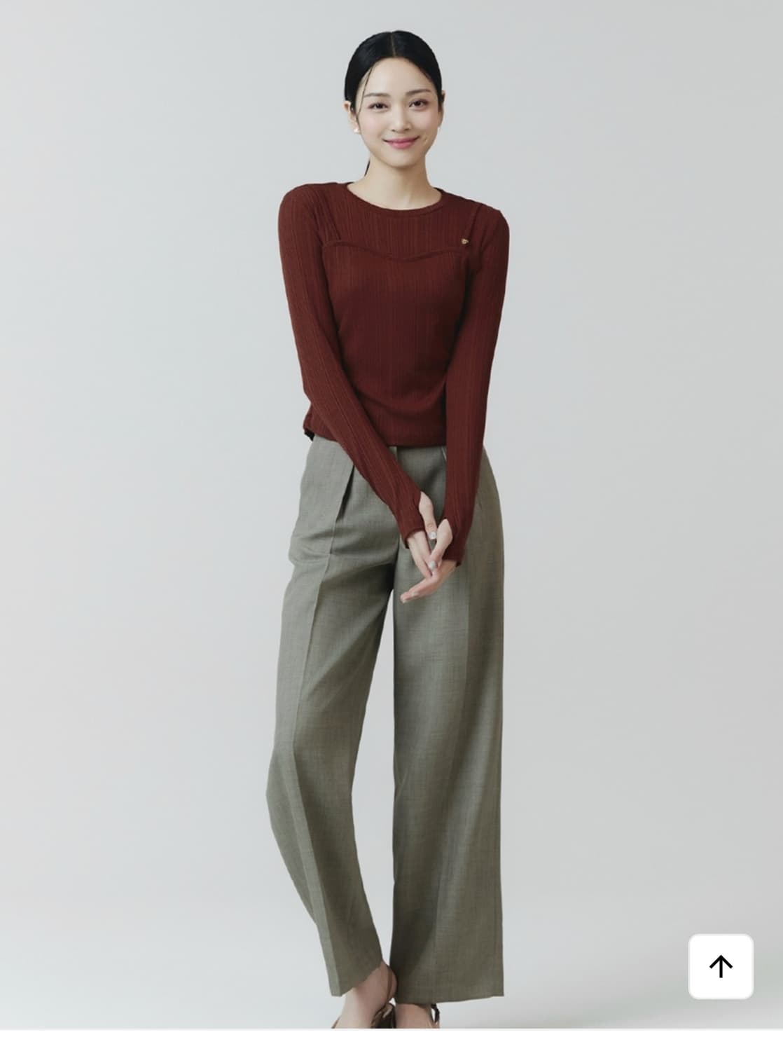 잇미샤 뷔스티에 티셔츠 브라운  상품이미지3