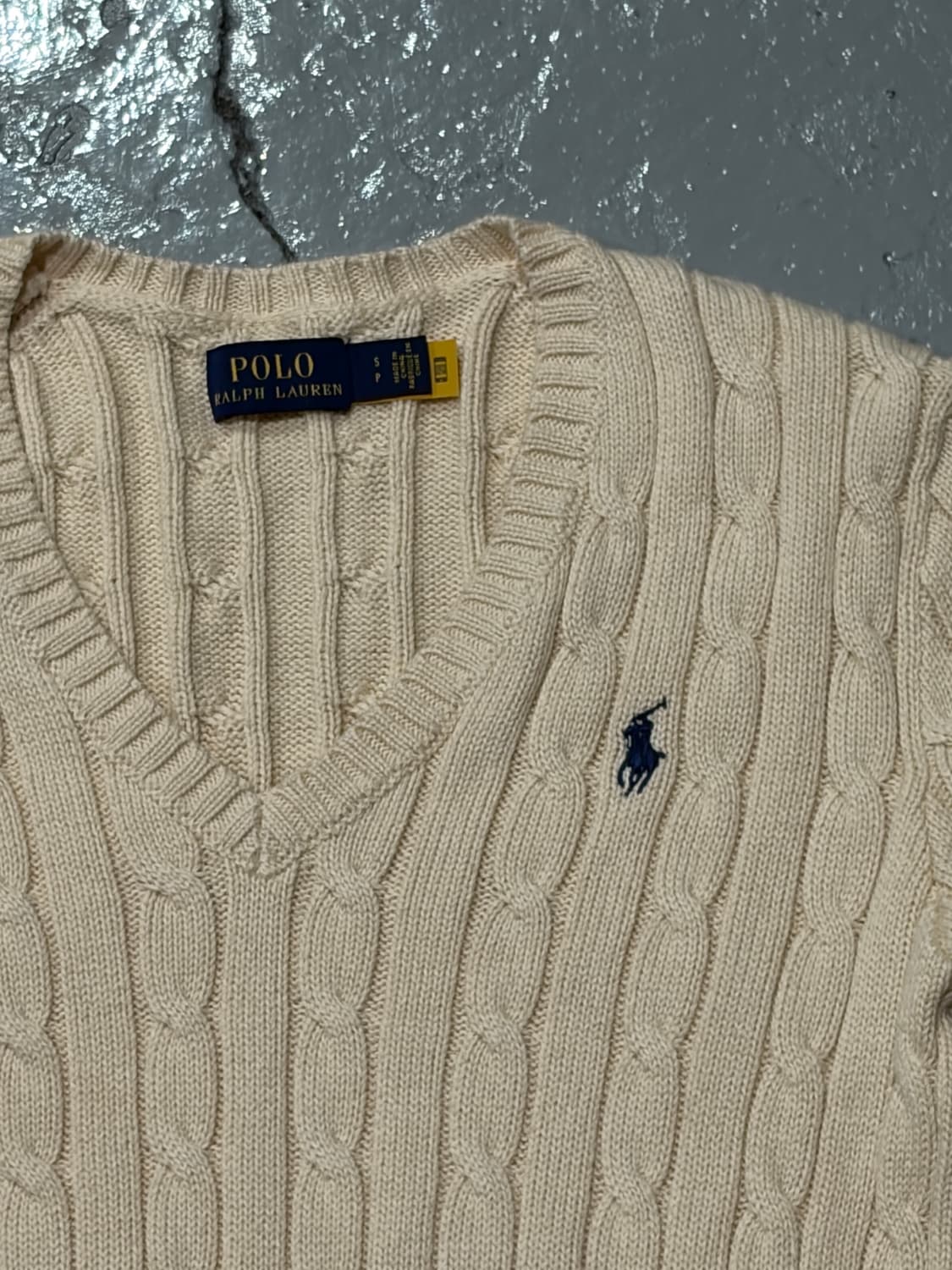폴로랄프로렌(Polo Ralph Lauren)케이블 브이넥 니트 상품이미지2