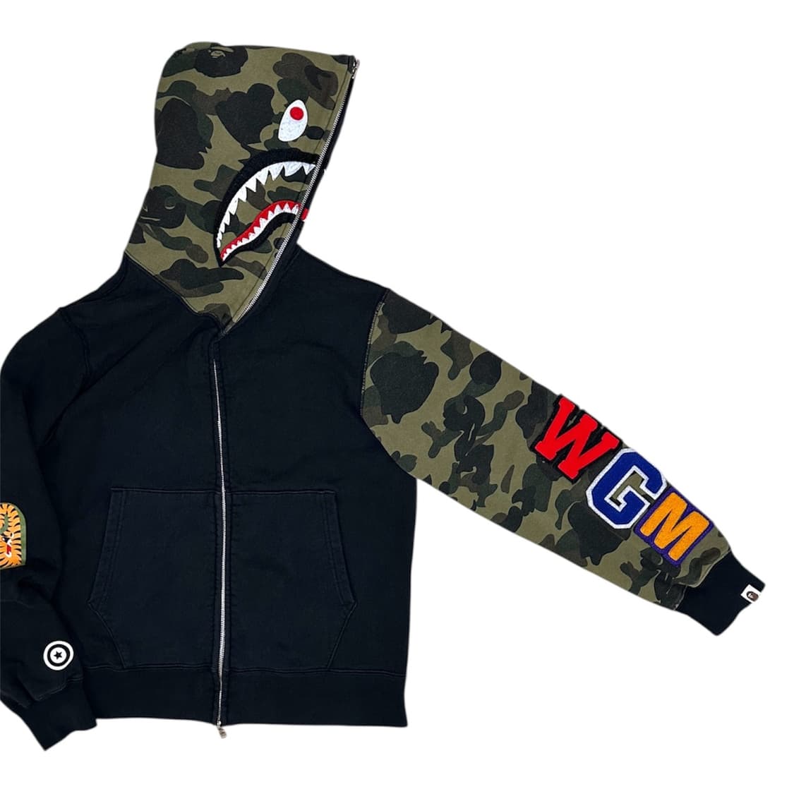 16SS BAPE Half-Camo Full Zip Hoodie 상품이미지5