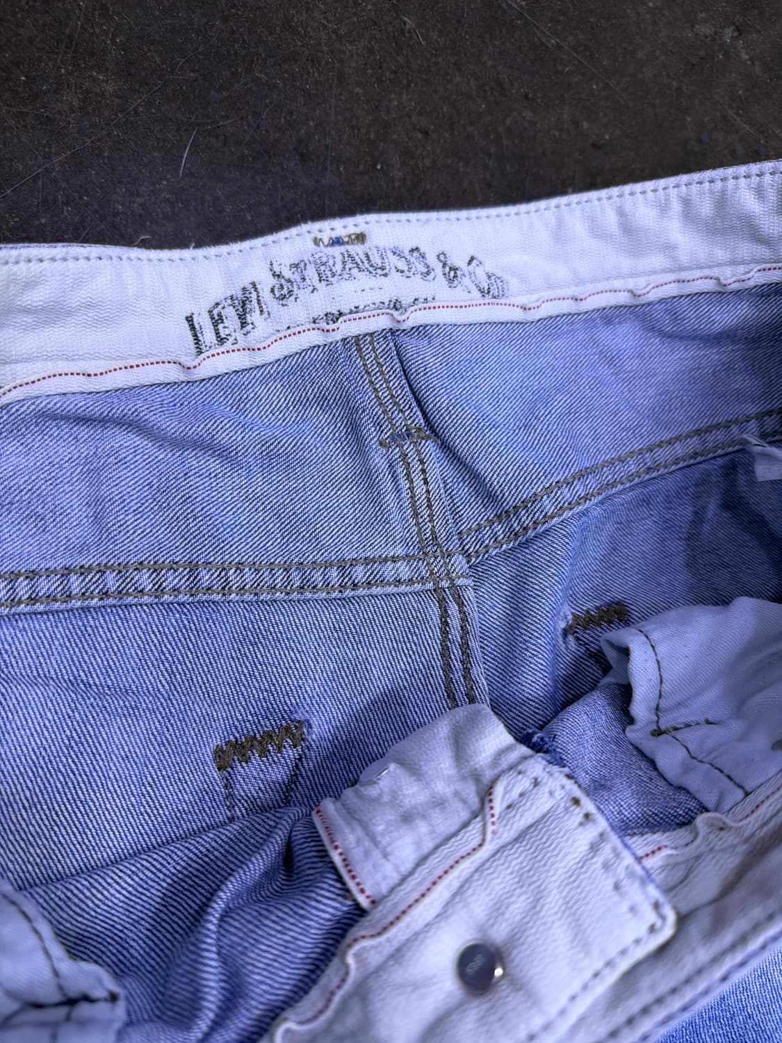 리바이스 504 스트레이트핏 빈티지 타이 워싱 데님팬츠 34 상품이미지9