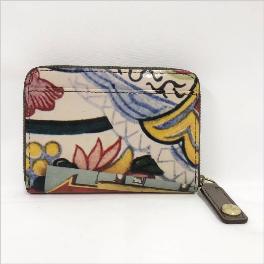 비비안웨스트우드 아카이브 펑크 프린트 에나멜 하프월렛 반지갑 상품이미지3