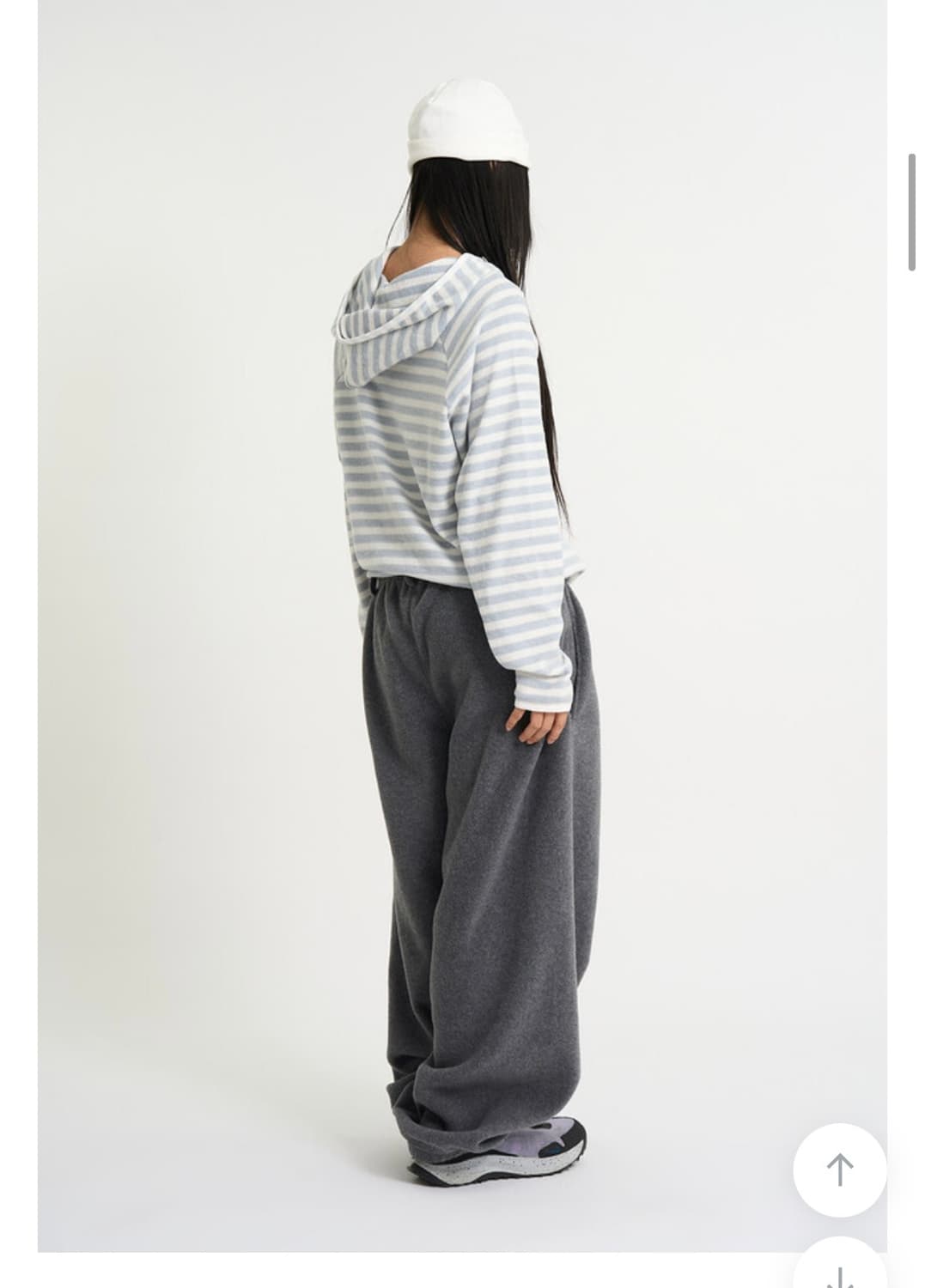 브리즈 후리스 스트라이프 후드티 상품이미지3