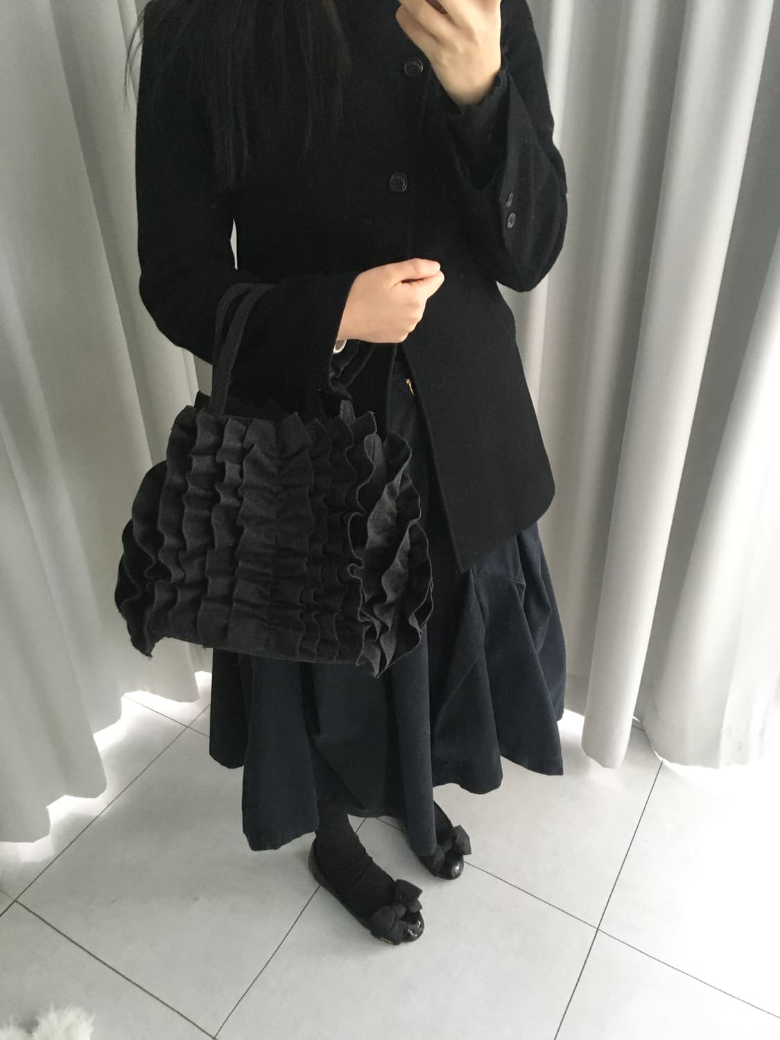 Ray Beams 레이빔즈 그레이 프릴백 상품이미지7