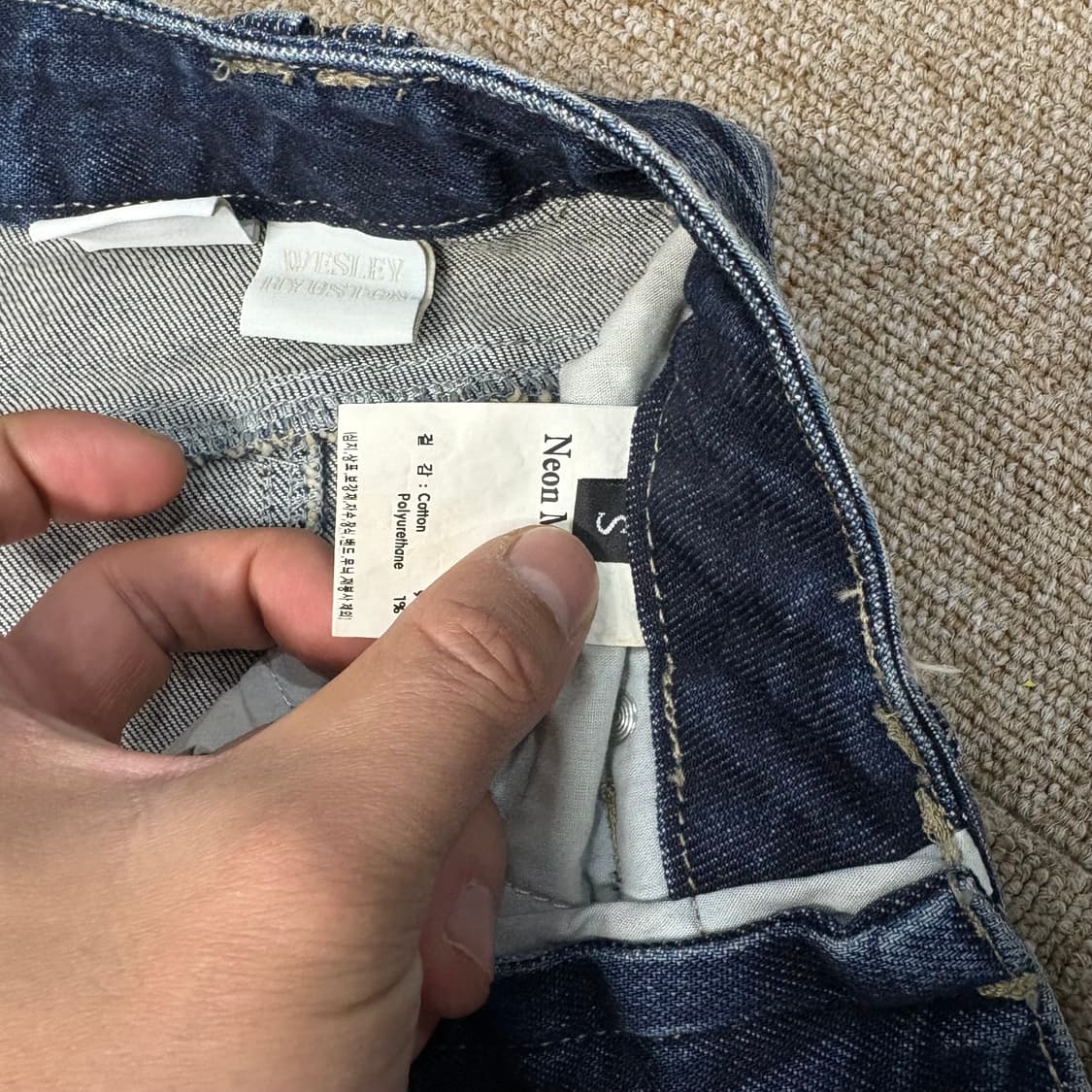 새상품 웨슬리휴스턴 부츠컷 데님팬츠 상품이미지7