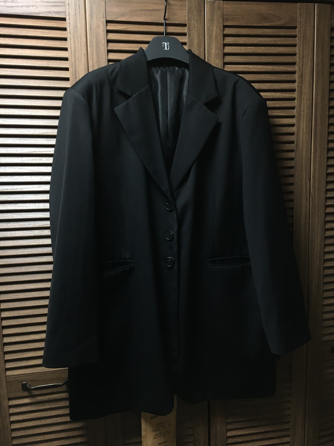 TREEMINGBIRD 블랙 블레이저 오버핏 자켓 상품이미지2