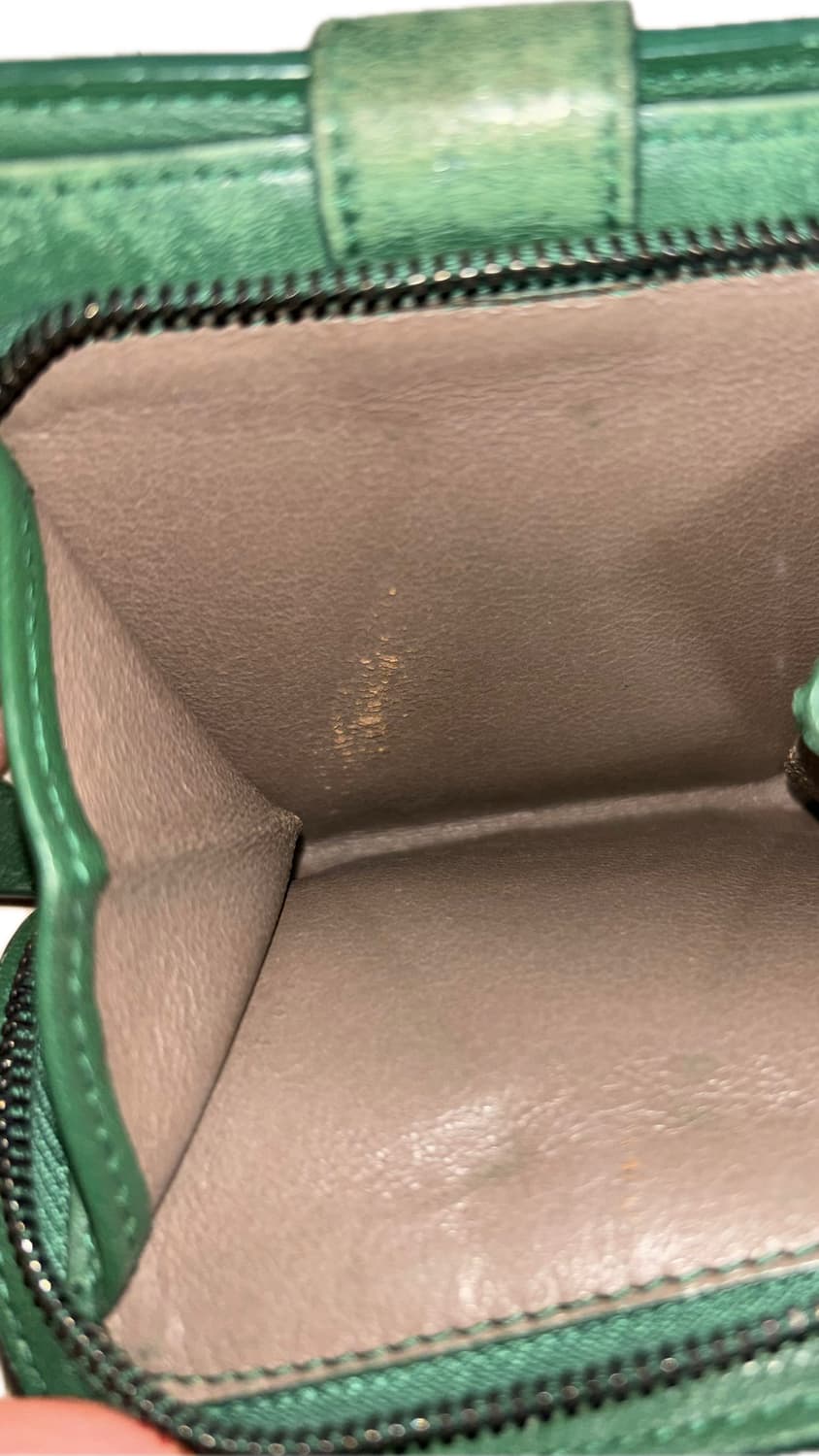 Bottega Veneta 인트레치아토 반지갑 green 상품이미지4