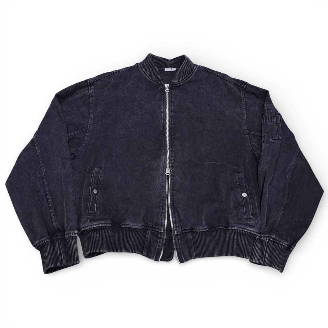 L 파르티멘토 흑청 데님 MA1 항공점퍼 블루종 상품이미지1