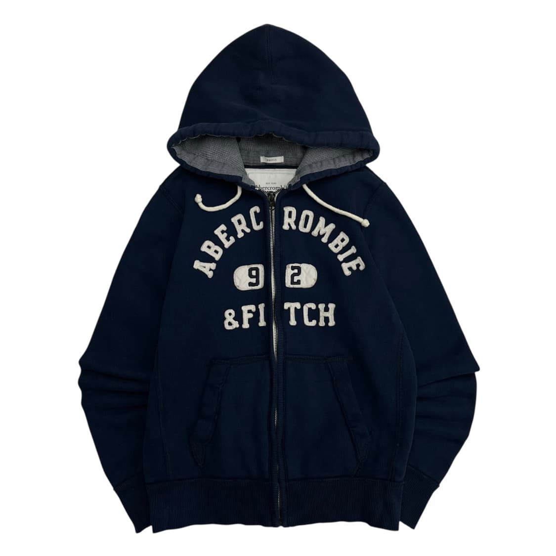 아베크롬비 센터로고 네이비 후드집업 L 상품이미지3