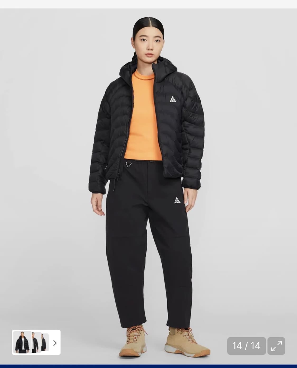 나이키 ACG 라바 플로우 여성 패딩 M 블랙 상품이미지1