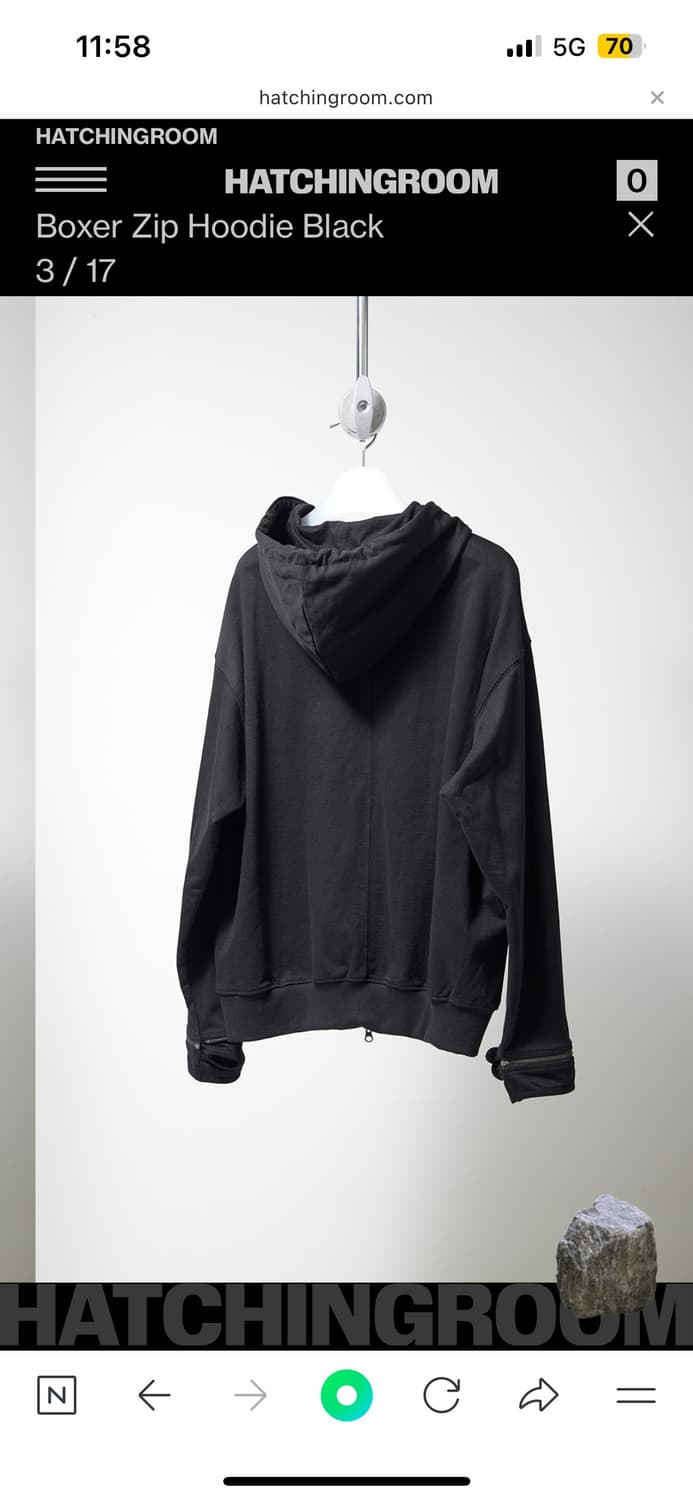 해칭룸 복서 후드집업 4사이즈 상품이미지3