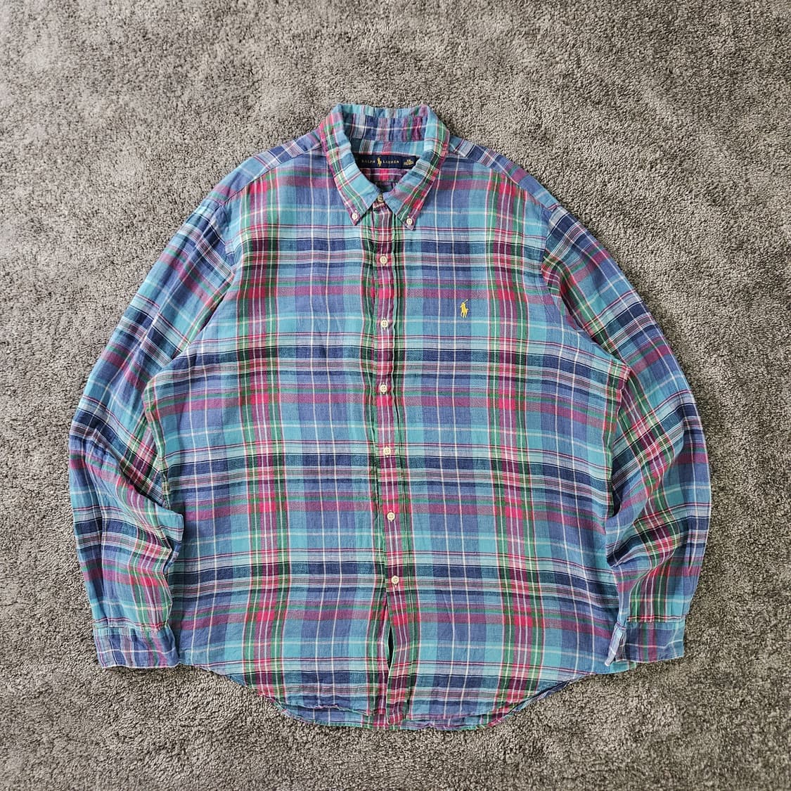 [무료배송] RALPH LAUREN 체크 긴팔 셔츠 상품이미지1