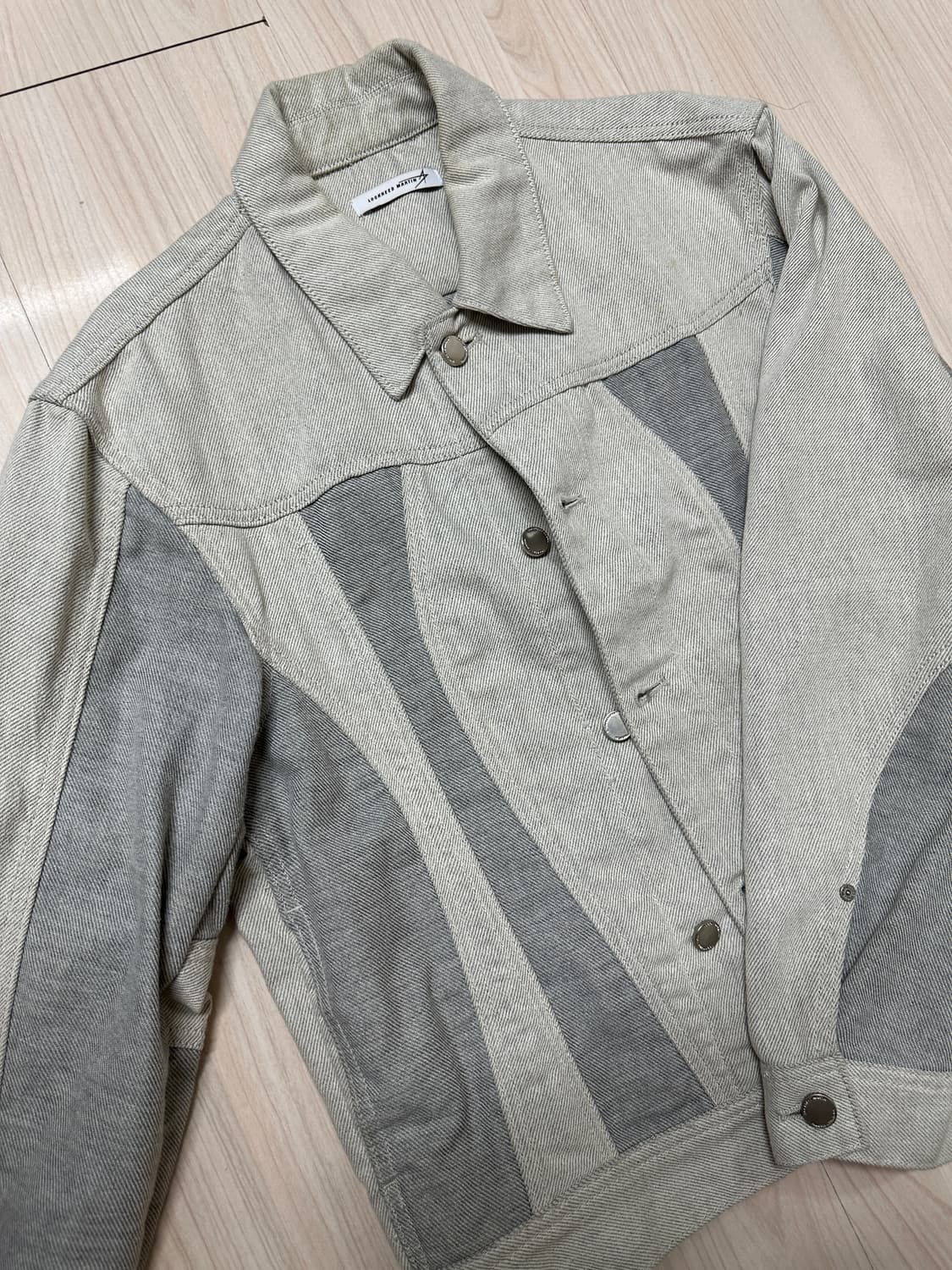 [1] 록히드마틴 트윌 트럭커 자켓 아이보리 상품이미지3