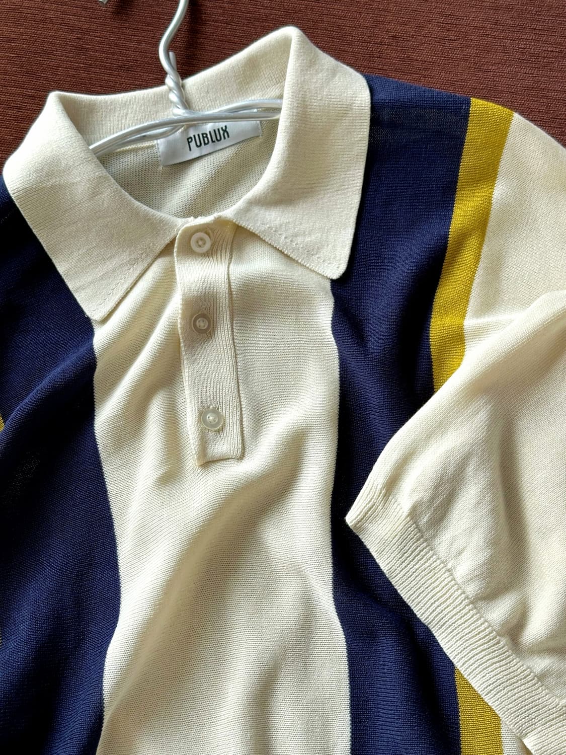 High count acrylic knit polo 상품이미지2