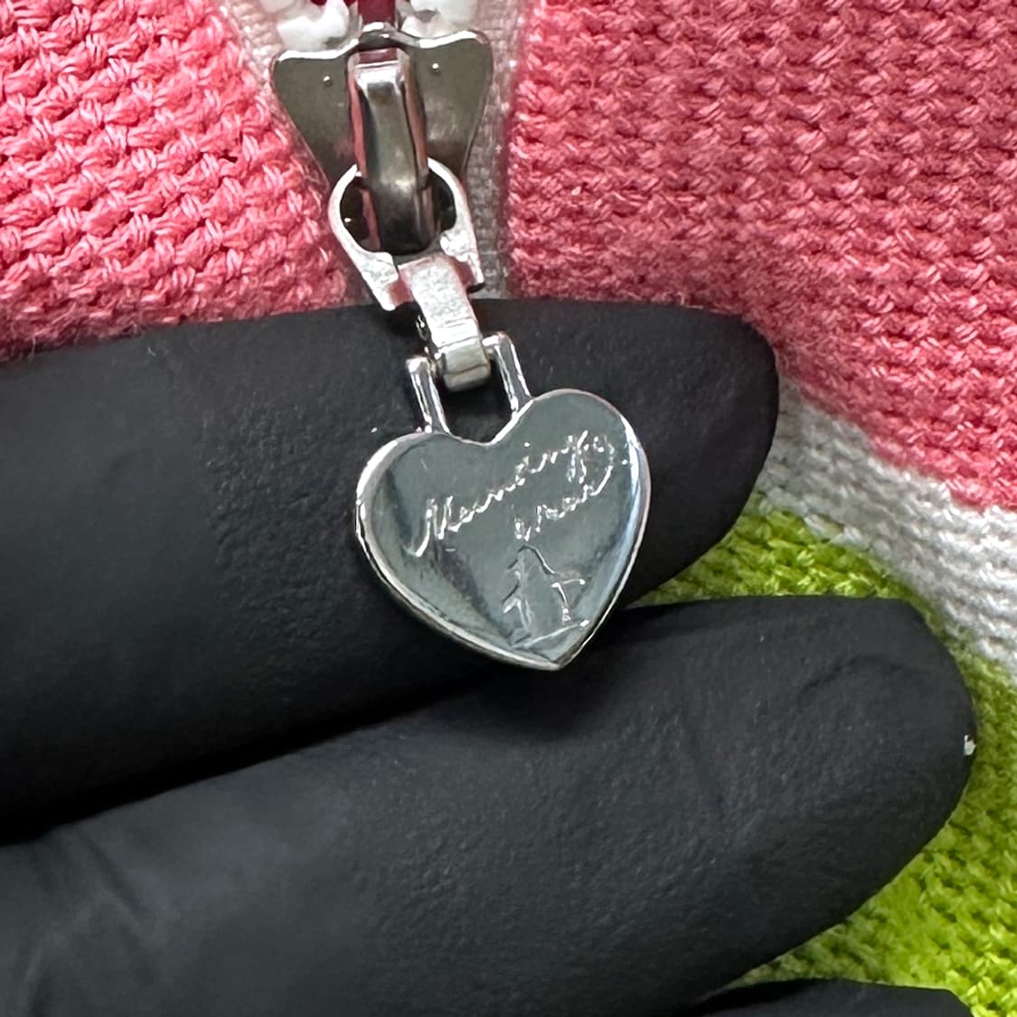 먼싱웨어 골프웨어 스트라이프 니트 후드 집업 자켓 점퍼 여성 L 상품이미지5